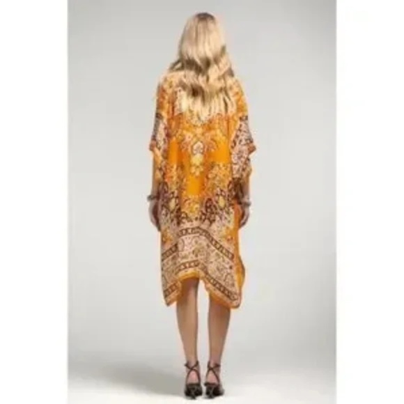 SOLD OUT Clementine Bohemian Floral Motif Kimono Wrap Coverup Open Summer Casual - Picture 4 of 5
